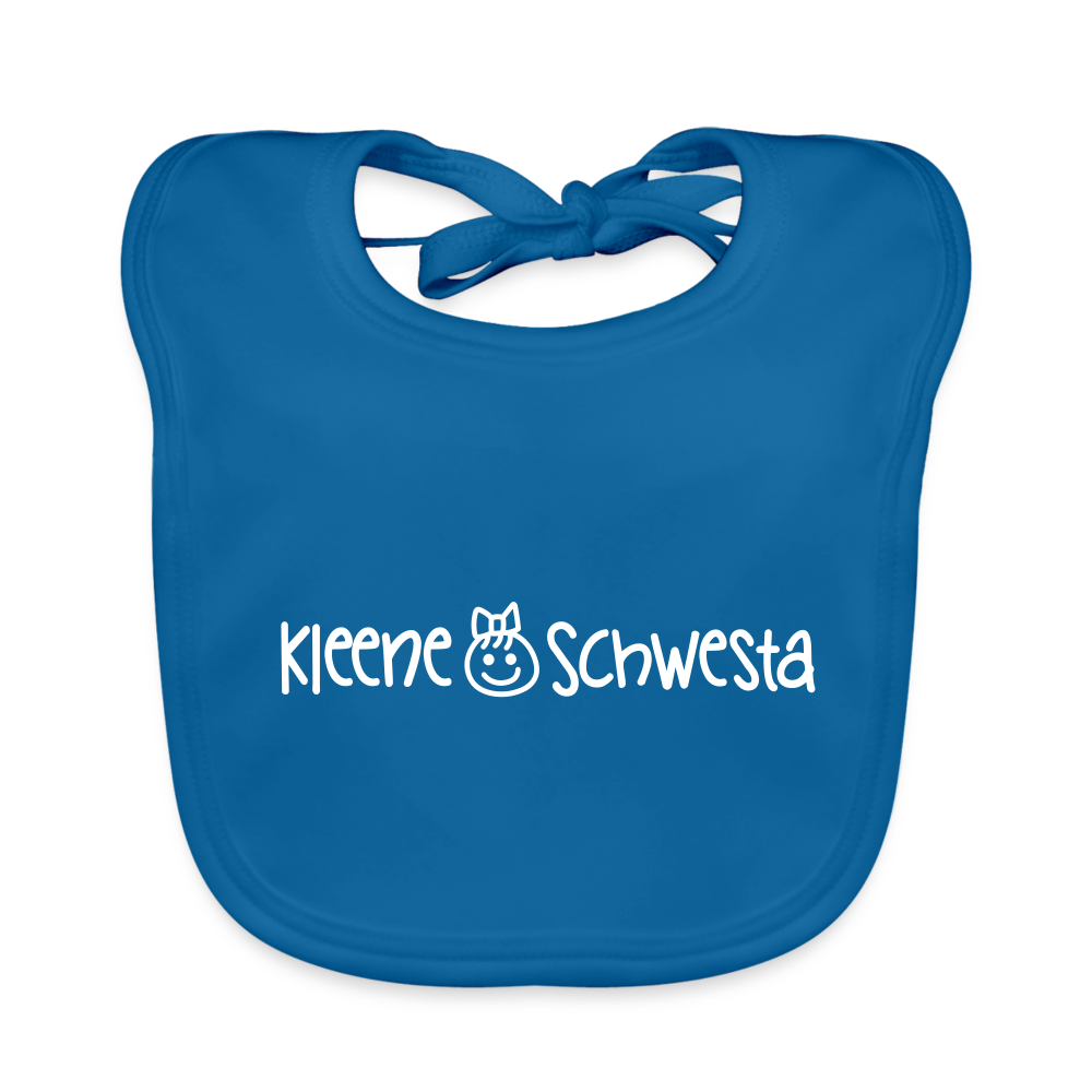 Kleene Schwesta - Lätzchen - Pfauenblau