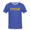 Juckt? - Männer Ringer T-Shirt - Blau/Weiß