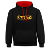 Juckt? - Kontrast Hoodie - Schwarz/Rot