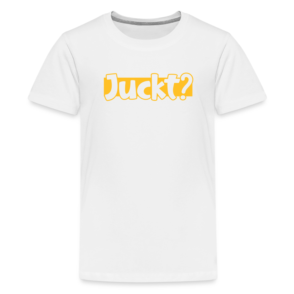 Juckt? - Teenager Premium T-Shirt - Weiß