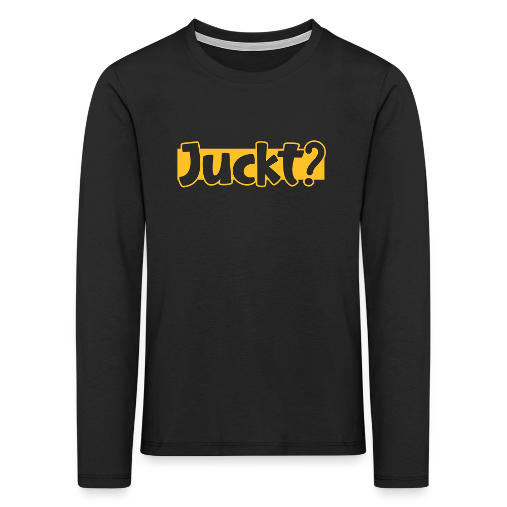 Juckt? - Kinder Langarmshirt - Schwarz