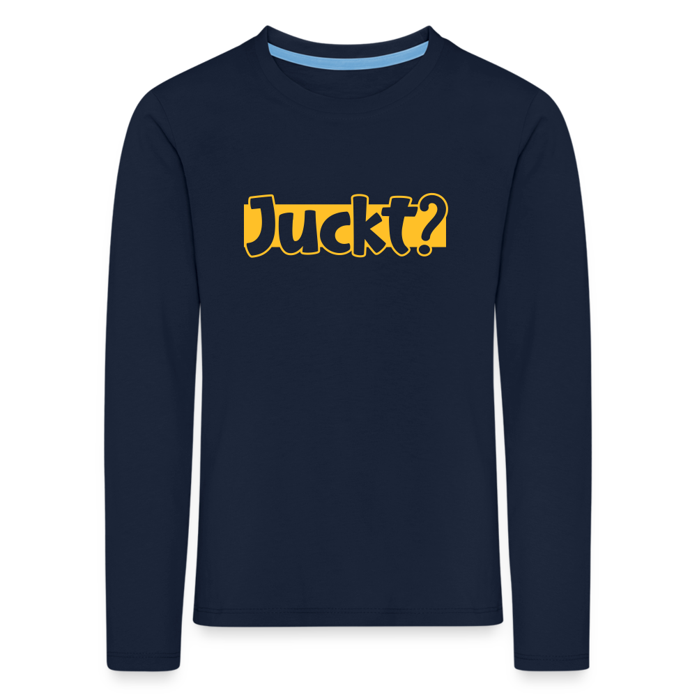 Juckt? - Kinder Langarmshirt - Navy