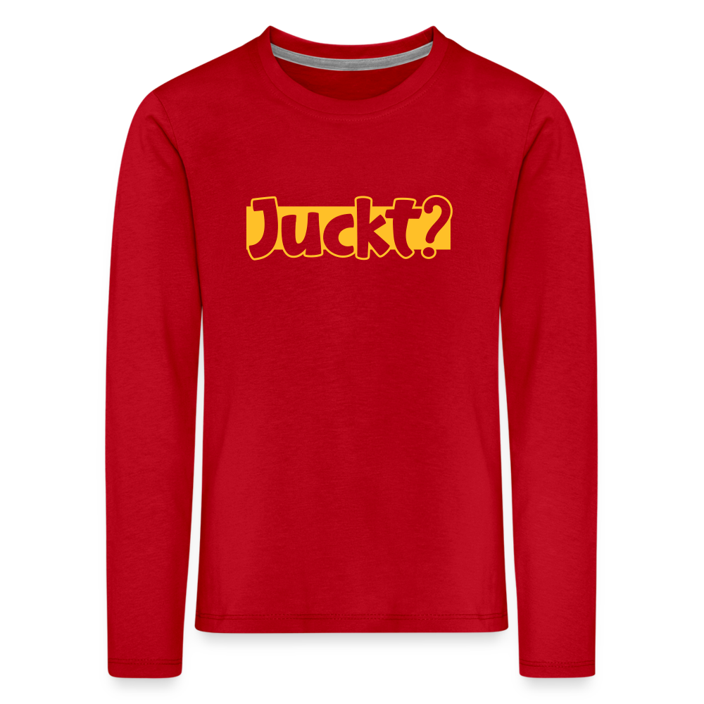 Juckt? - Kinder Langarmshirt - Rot
