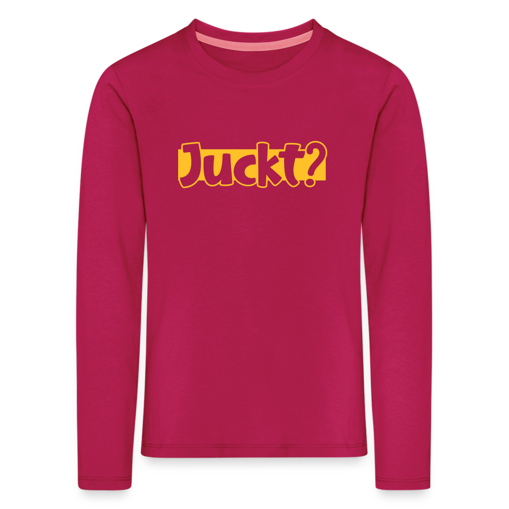 Juckt? - Kinder Langarmshirt - dunkles Pink