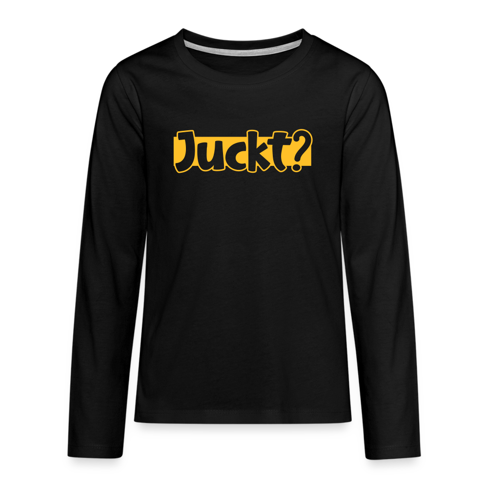 Juckt? - Teenager Langarmshirt - Schwarz