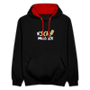 N'SCH... MUSS ICK - Kontrast Hoodie - Schwarz/Rot