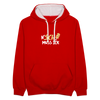 N'SCH... MUSS ICK - Kontrast Hoodie - Rot/Weiß