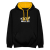 N'SCH... MUSS ICK - Kontrast Hoodie - Schwarz/Gold