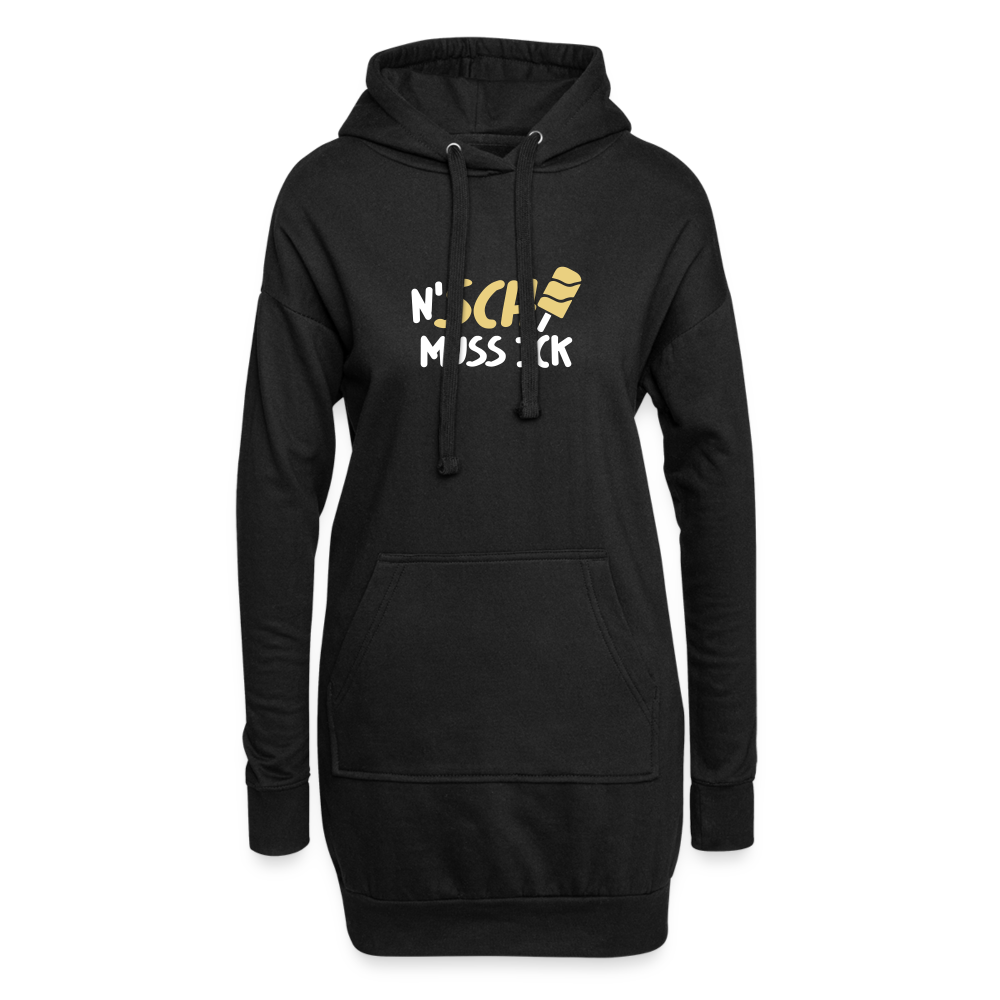 N'SCH... MUSS ICK - Hoodie-Kleid - Schwarz