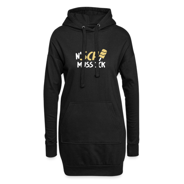 N'SCH... MUSS ICK - Hoodie-Kleid - Schwarz