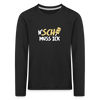N'SCH... MUSS ICK - Kinder Langarmshirt - Schwarz