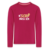 N'SCH... MUSS ICK - Kinder Langarmshirt - dunkles Pink
