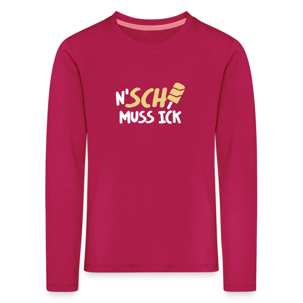 N'SCH... MUSS ICK - Kinder Langarmshirt - dunkles Pink