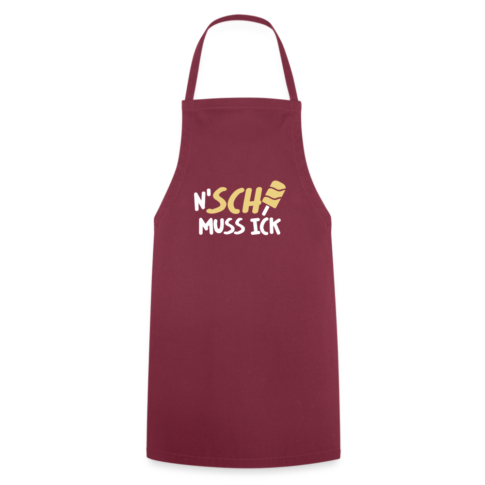 N'SCH... MUSS ICK - Kochschürze - Bordeaux