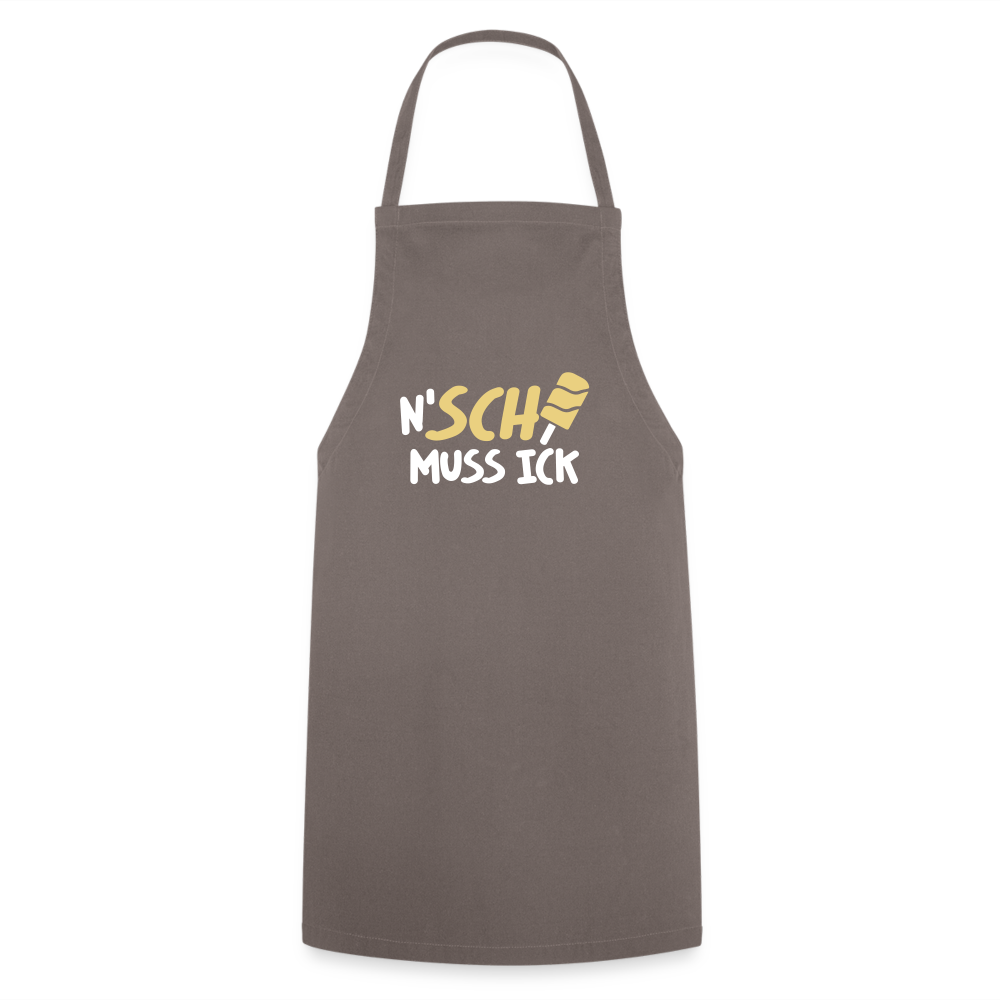 N'SCH... MUSS ICK - Kochschürze - Grau
