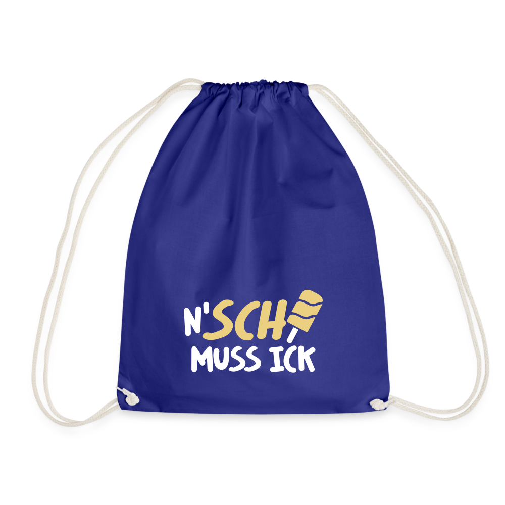 N'SCH... MUSS ICK - Turnbeutel - Königsblau