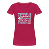 Tinnitus in de Oogen? Ick seh' nur Pfeifen hier! - Frauen Premium T-Shirt - dunkles Pink