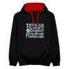 Tinnitus in de Oogen? Ick seh' nur Pfeifen hier! - Kontrast Hoodie - Schwarz/Rot