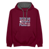 Tinnitus in de Oogen? Ick seh' nur Pfeifen hier! - Teenager Kontrast-Hoodie - Weinrot/Anthrazit