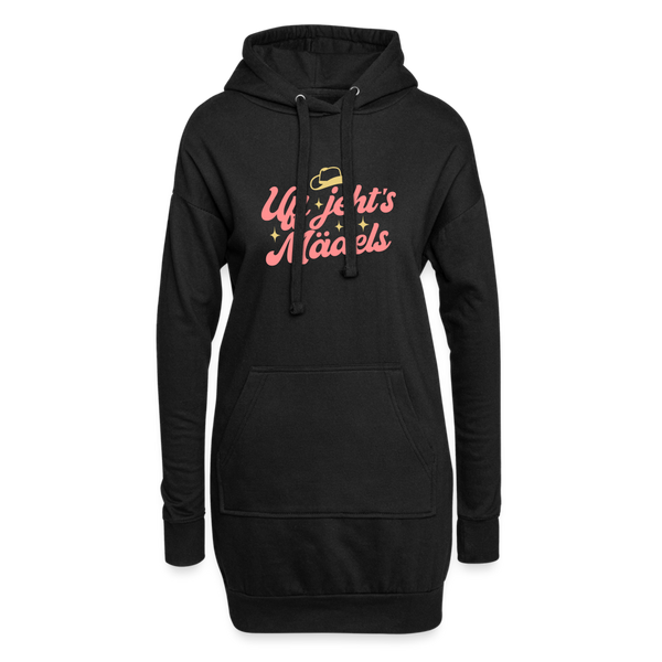 Uff jeht’s Mädels - Hoodie-Kleid - Schwarz