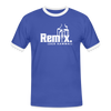 Remix. - Männer Ringer T-Shirt - Blau/Weiß