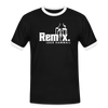Remix. - Männer Ringer T-Shirt - Schwarz/Weiß