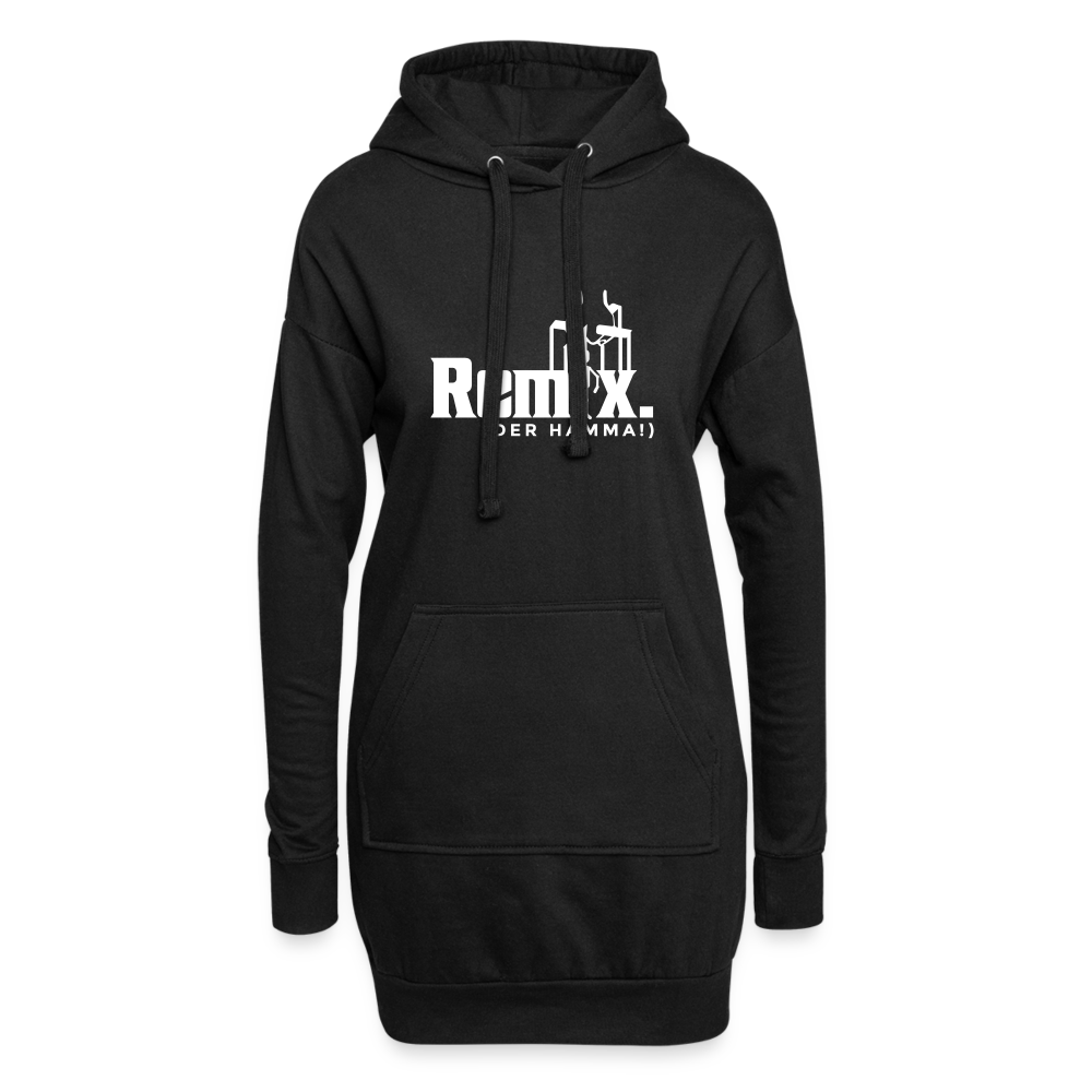 Remix. - Hoodie-Kleid - Schwarz