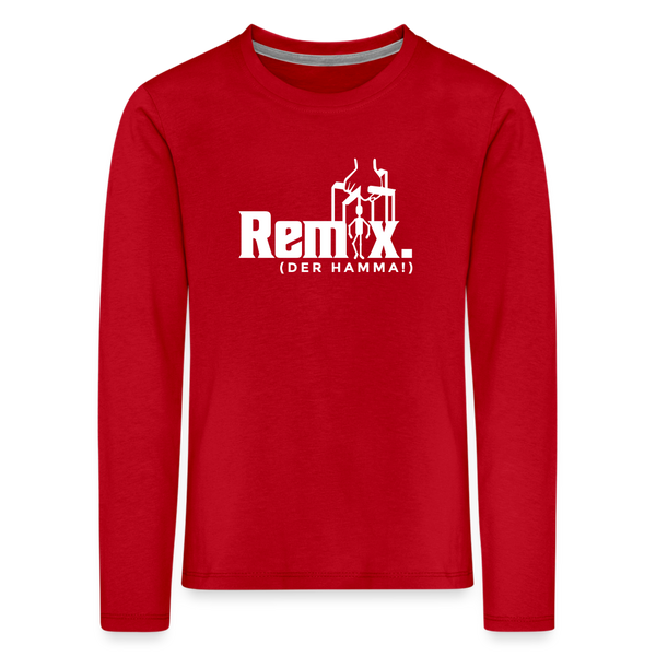 Remix. - Kinder Langarmshirt - Rot