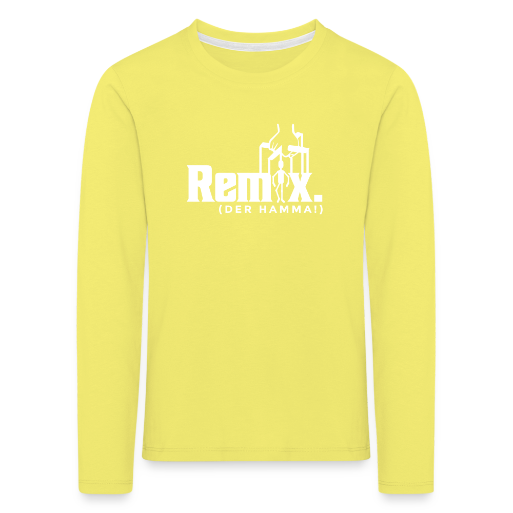 Remix. - Kinder Langarmshirt - Gelb