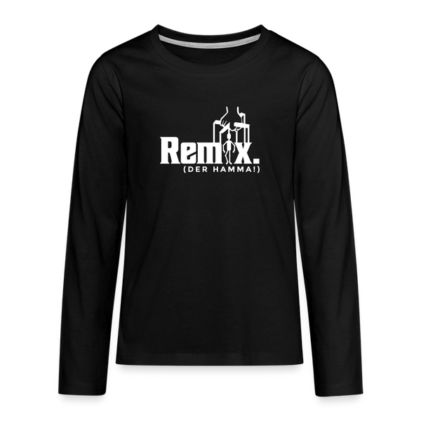 Remix. - Teenager Langarmshirt - Schwarz