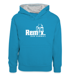 Remix. - Teenager Kontrast-Hoodie