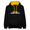 Janz jenau! Ick bin dein Vata! - Kontrast Hoodie - Schwarz/Gold