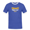 Jahaa!!! Mach ick! später! vielleicht - Männer Ringer T-Shirt - Blau/Weiß
