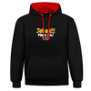 Jahaa!!! Mach ick! später! vielleicht - Kontrast Hoodie - Schwarz/Rot