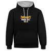 Jahaa!!! Mach ick! später! vielleicht - Kontrast Hoodie - Schwarz/Grau meliert