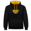 Jahaa!!! Mach ick! später! vielleicht - Kontrast Hoodie - Schwarz/Gold