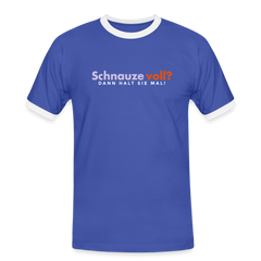 Schnauze voll? Dann halt sie mal! - Männer Ringer T-Shirt