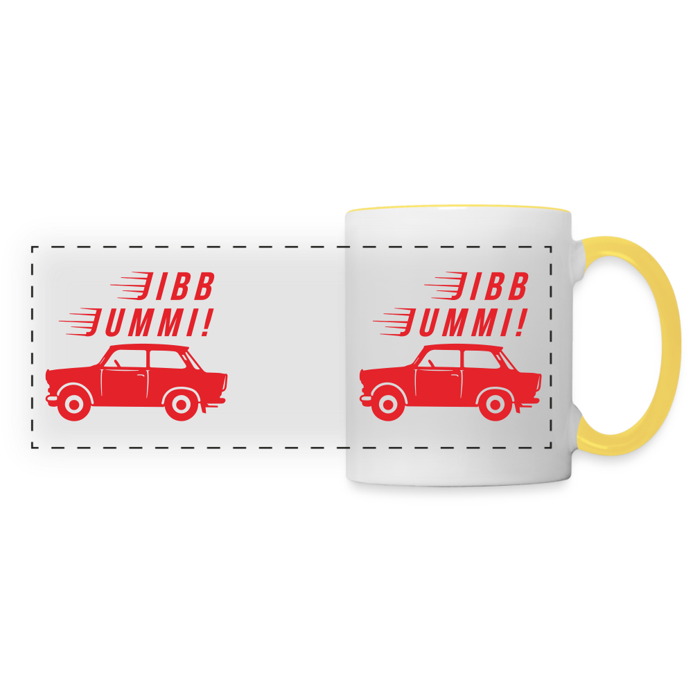 Jibb Jummi - Tasse zweifarbig - Weiß/Gelb