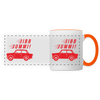 Jibb Jummi - Tasse zweifarbig - Weiß/Orange