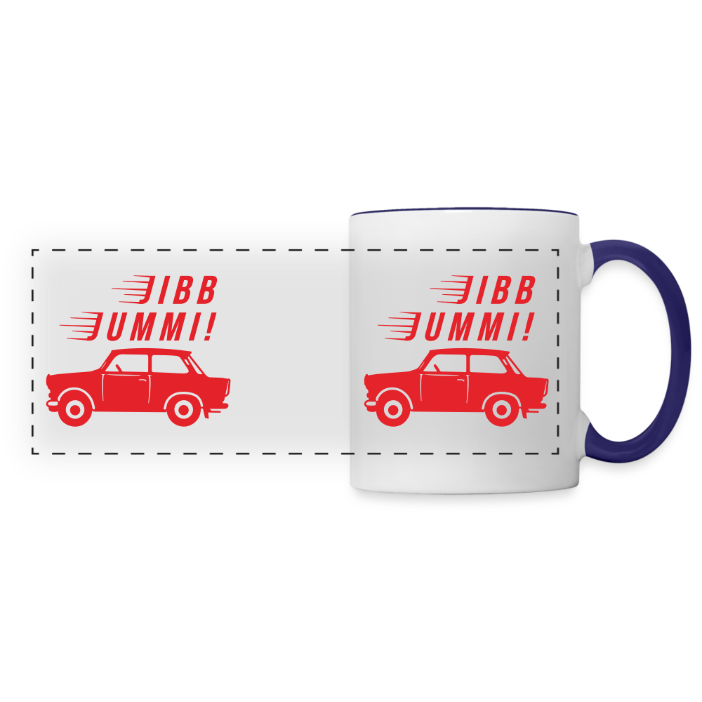 Jibb Jummi - Tasse zweifarbig - Weiß/Kobaltblau
