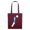Unterwegs in Berlin - Stoffbeutel - Burgunderrot