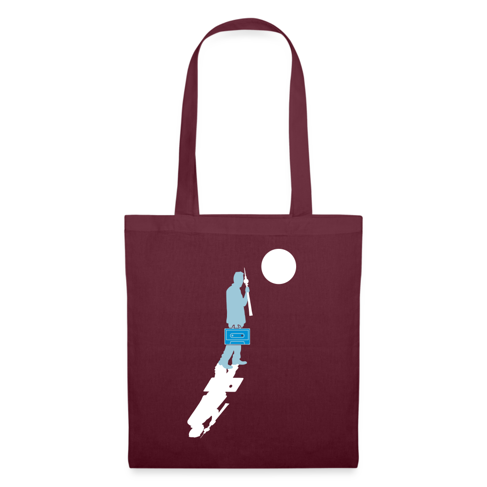 Unterwegs in Berlin - Stoffbeutel - Burgunderrot
