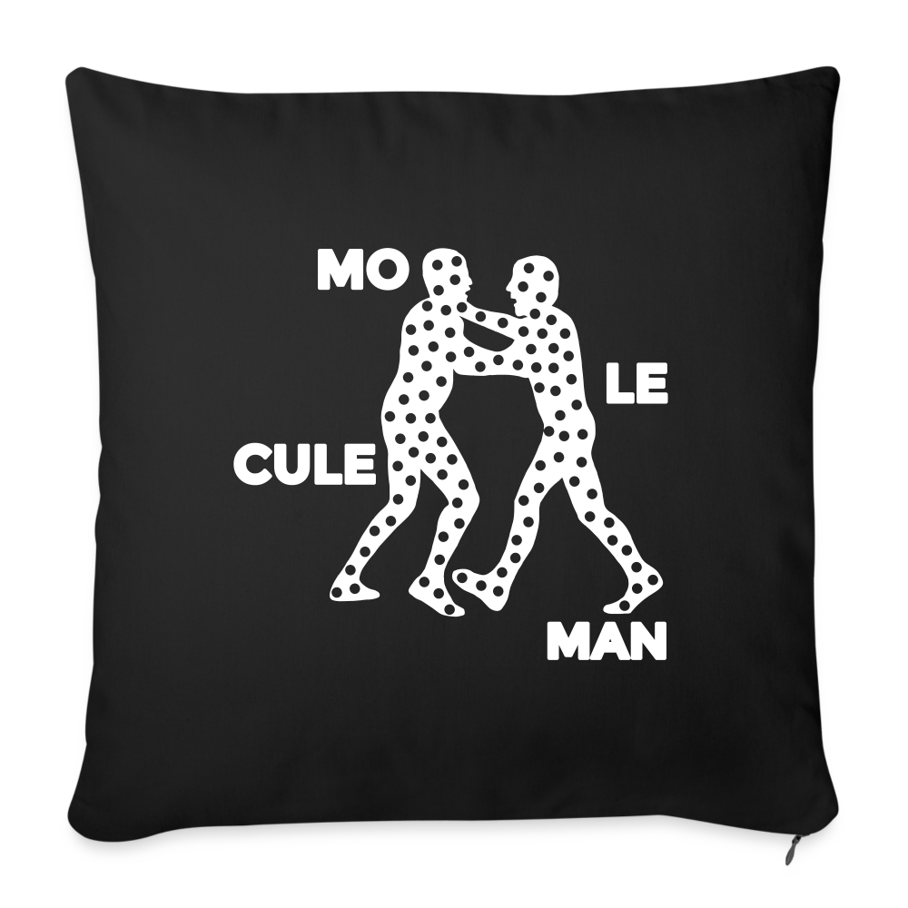 Mo le cule Man - Sofakissen mit Füllung (45 x 45 cm) - Schwarz