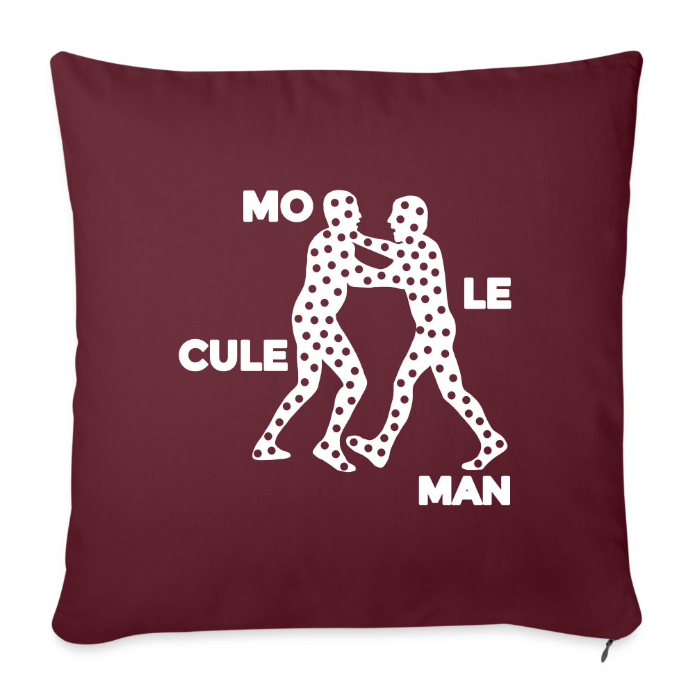 Mo le cule Man - Sofakissen mit Füllung (45 x 45 cm) - Burgunderrot