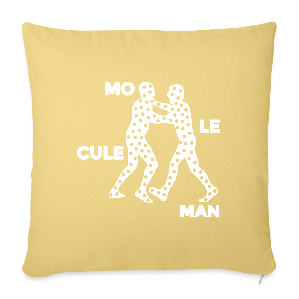 Mo le cule Man - Sofakissen mit Füllung (45 x 45 cm) - Hellgelb