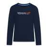 Schnauze voll? Dann halt sie mal! - Teenager Langarmshirt - Navy