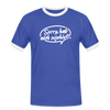 sorry, hab nich zujehört... - Männer Ringer T-Shirt - Blau/Weiß
