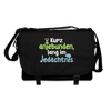 Kurz anjebunden, lang im Jedächtnis. - Umhängetasche - Schwarz/Schwarz