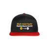 Tach! Ick steh uff Esel! - Snapback Cap - Schwarz/Rot