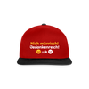 Tach! Ick steh uff Esel! - Snapback Cap - Rot/Schwarz